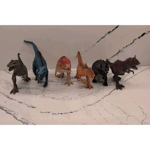 Lot of‎ 6 Dinosaurs Animal Toy Figures From Boley